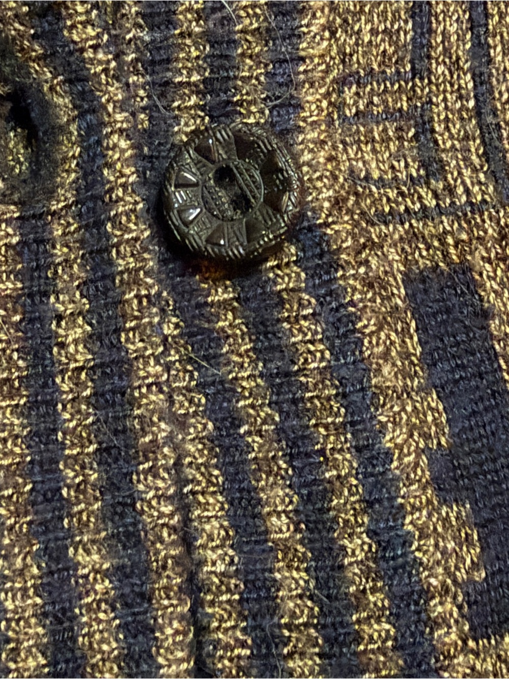 Vintage Fendi Brown Monogram Knit Cardigan - Picture 6 of 10